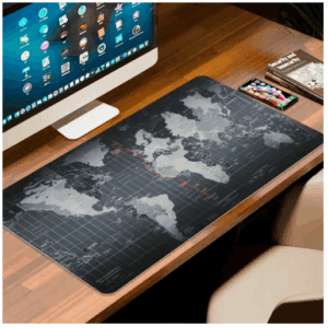 Mousepad Gamer Mapa Mundi Profissional Extra Grande 90x40 Cm