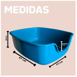 Caixa De Areia Para Gatos Bandeja Caixona Ultrabox Nospet Cor Preta