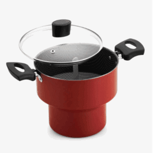 CUSCUZEIRO ENJOY COM TAMPA VIDRO N18 ANTIADERENTE ALEGRETE VERMELHO - Enjoy 370418