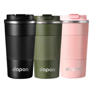 Caneca Copo Térmico Tampa Dapon Aço Inox Quente E Frio 510ml