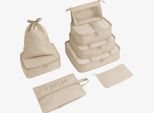 Kit Necessaire Feminina Organizador De Malas Para Viagem
