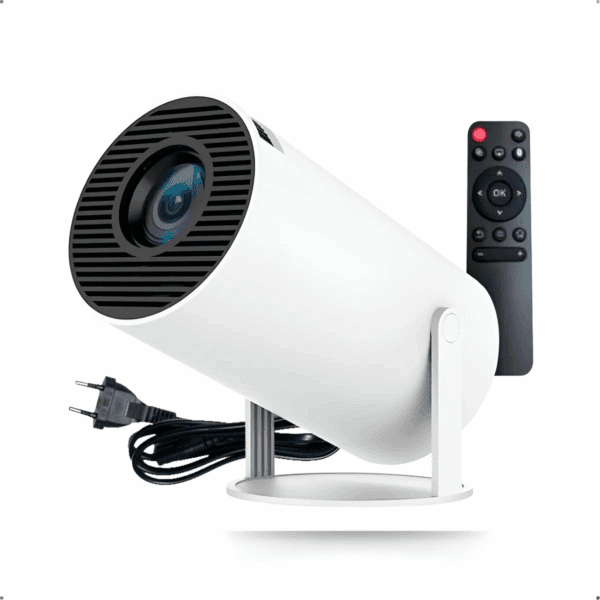 Projetor Interestelar Hy300 Mini Branco Netflix Wi-fi Branco
