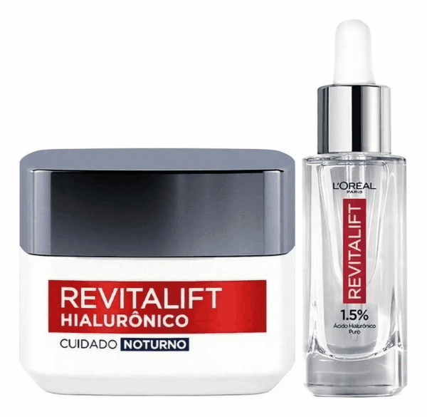 Kit Sérum Facial + Creme Anti-idade Revitalift L'oréal Paris