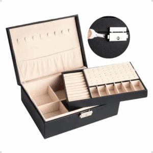 Porta Joias Maleta Grande Para Viagem Organizador Portátil