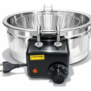 Fritadeira Elétrica Óleo Industrial Inox Tacho 3 Litros