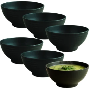 Jogo 6 Bowls Tigela Cumbuca Porcelana 500ml Sopas E Caldos
