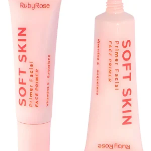 Primer Facial Ruby Rose Pele Lisa Poros Invisíveis Soft Skin Rosa