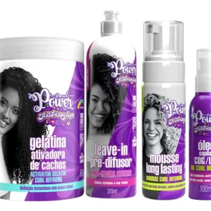 Soul Power Gelatina 800ml + Leave-in + Mousse + Óleo