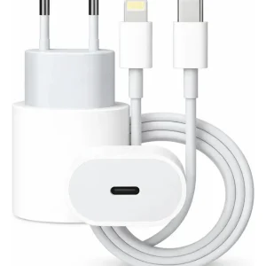 Carregador Turbo 20w Compatível iPhone Usb-c Com Cabo 1m Bivolt Carregamento Turbo Compatível iPhone