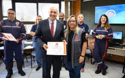 Ecco Salva Recebe Homenagem da Secretaria Municipal de Saúde de Porto Alegre por parceria com o SAMU em prol da Excelência em Atendimentos de Urgência